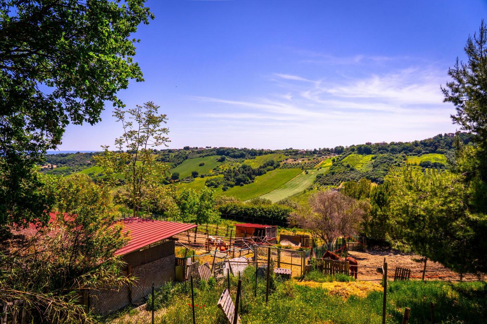 Casa Jo - Country Home With Sea View And 3 Private Ensuite Rooms Lapedona Exterior photo